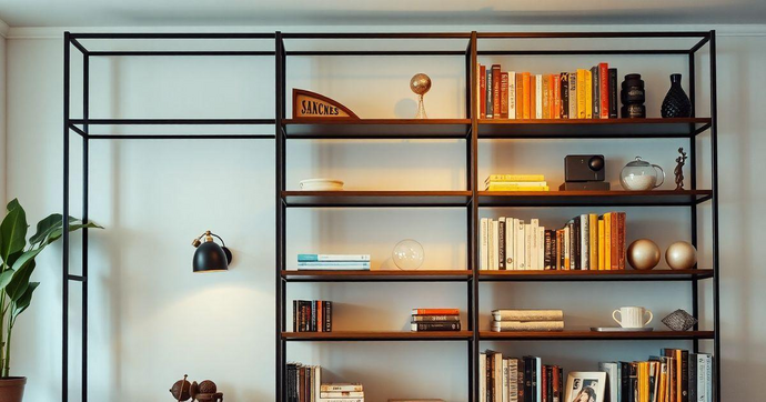 Estante de Ferro Colorida: Estilo e Funcionalidade