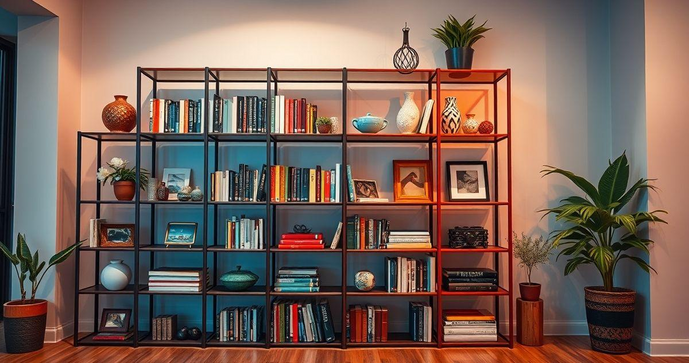 Estante de Ferro Colorida: Estilo e Versatilidade