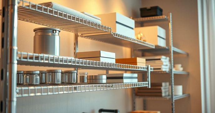 Estante de A&ccedil;o Inox Cromado Aramado: Praticidade e Estilo