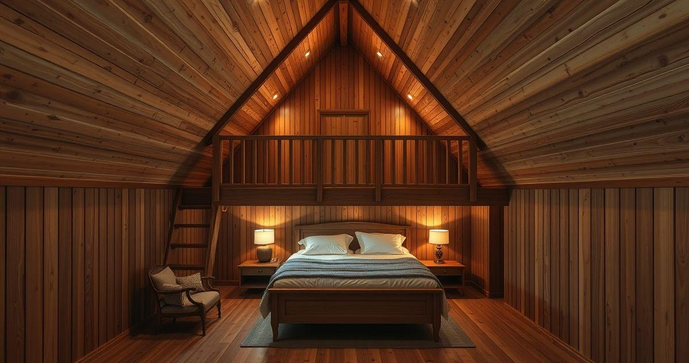 Mezanino de madeira no quarto: como transformar seu espa&ccedil;o com estilo e funcionalidade