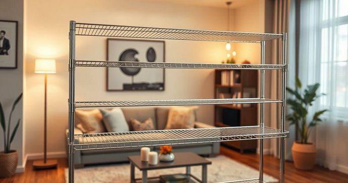 Estante de a&ccedil;o inox cromado aramado para sua casa: descubra as vantagens