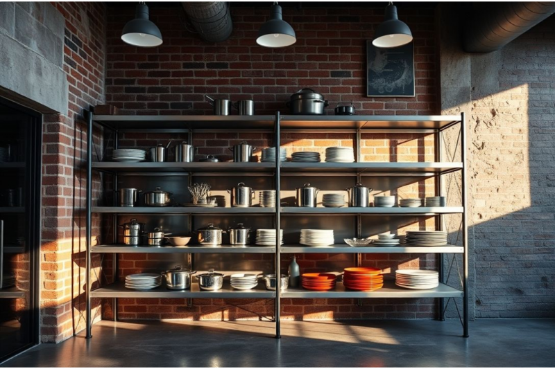 Prateleira de inox para cozinha industrial: eficiência e organização